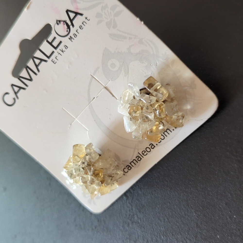 Camaleoa Citrine Brazilian Earrings